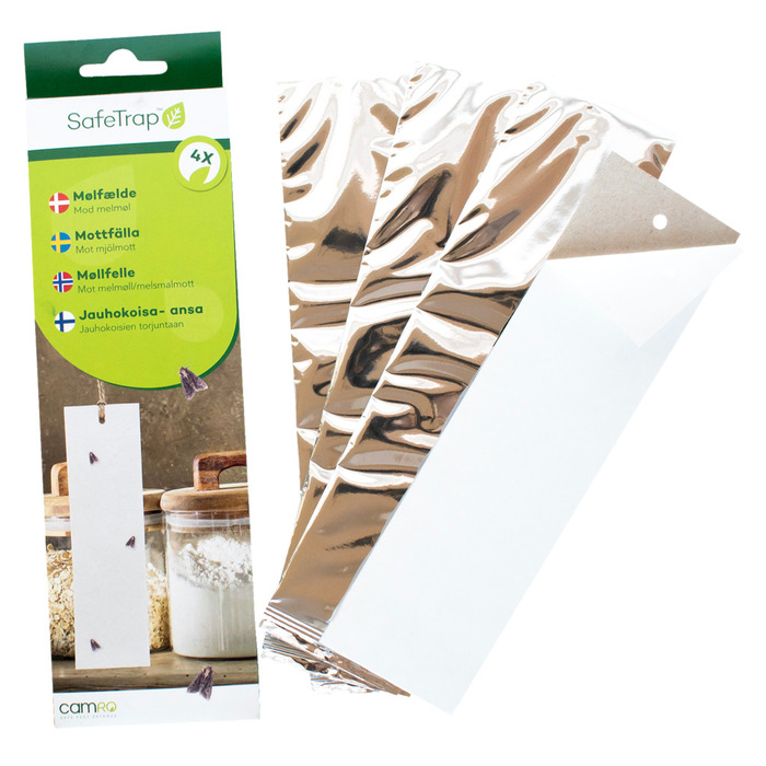 SafeTrap melmøllfelle med feromon - 4 ark